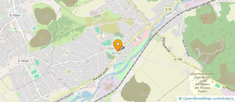 localisation de l'entreprise CTRE COM ACTION SOCIALE MARLES LES MINES  MARLES-LES-MINES