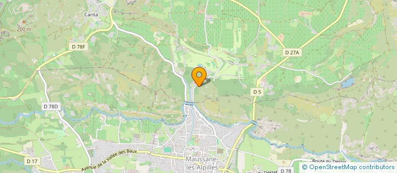 localisation de l'entreprise CTRE COM ACTION SOCIALE MAUSSANE ALPILLE à MAUSSANE-LES-ALPILLES