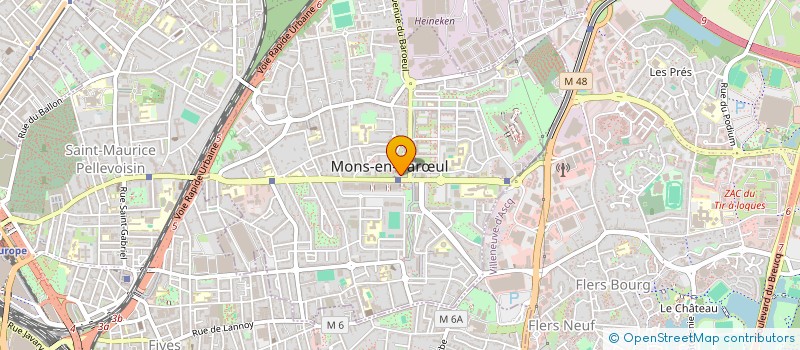 localisation de l'entreprise CTRE COM ACTION SOCIALE MONS-EN-BAROEUL à MONS-EN-BARŒUL