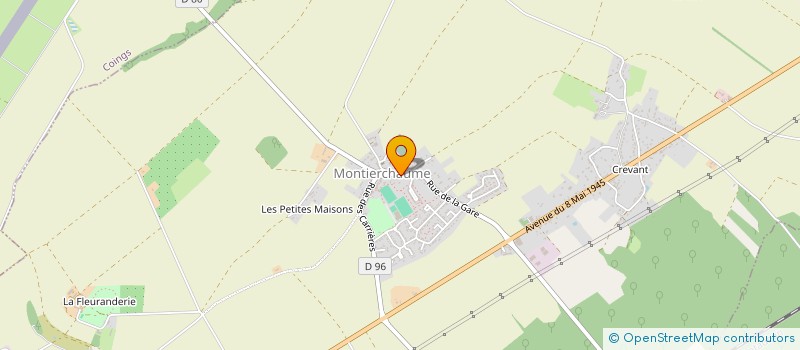 localisation de l'entreprise CTRE COM ACTION SOCIALE MONTIERCHAUME à MONTIERCHAUME