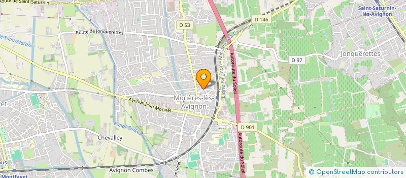 localisation de l'entreprise CTRE COM ACTION SOCIALE MORIERES AVIGNON à MORIERES-LES-AVIGNON