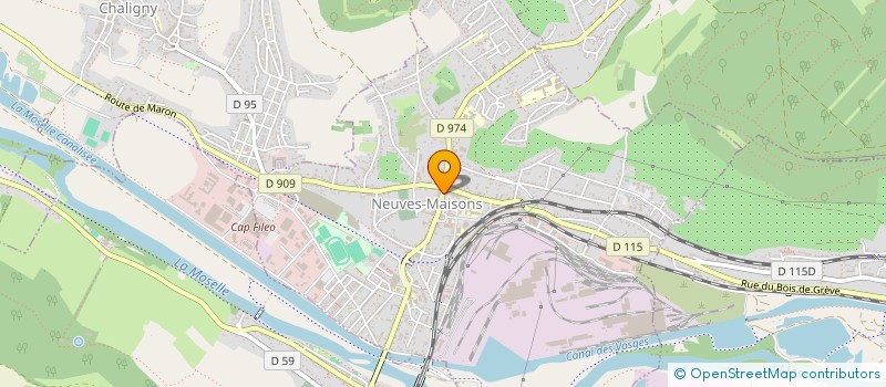 localisation de l'entreprise CTRE COM ACTION SOCIALE NEUVES MAISONS à NEUVES-MAISONS