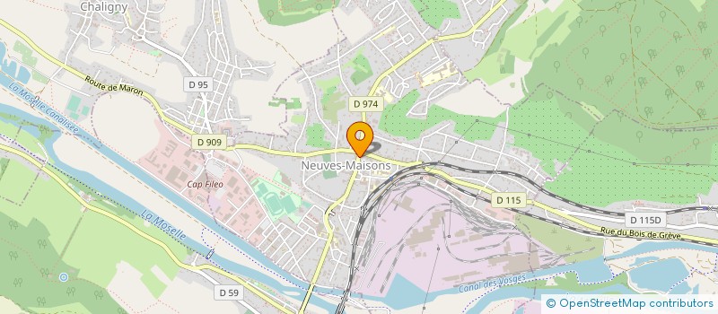 localisation de l'entreprise CTRE COM ACTION SOCIALE NEUVES MAISONS à NEUVES-MAISONS