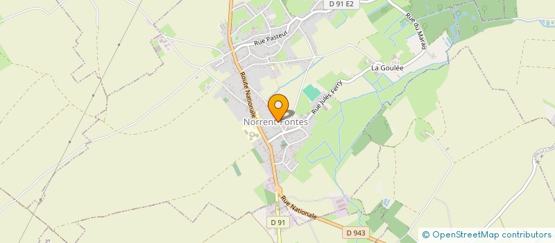 localisation de l'entreprise CTRE COM ACTION SOCIALE NORRENT-FONTES  NORRENT-FONTES