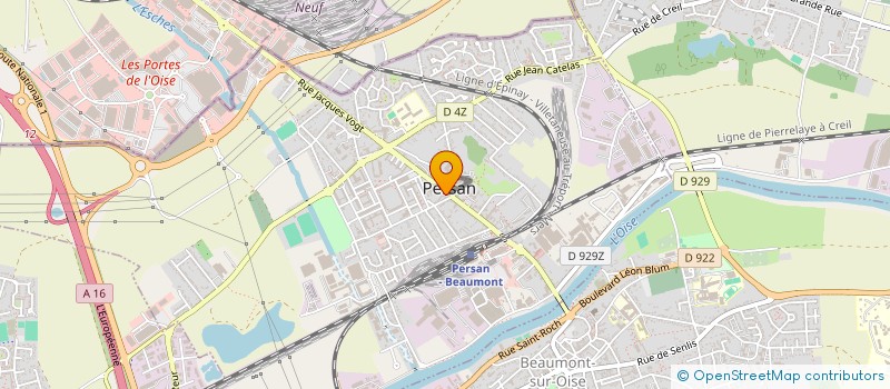localisation de l'entreprise CTRE COM ACTION SOCIALE PERSAN à PERSAN