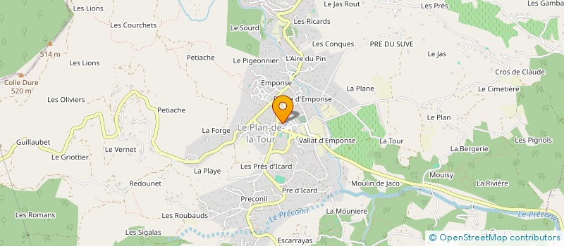 localisation de l'entreprise CTRE COM ACTION SOCIALE PLAN DE LA TOUR à LE PLAN-DE-LA-TOUR