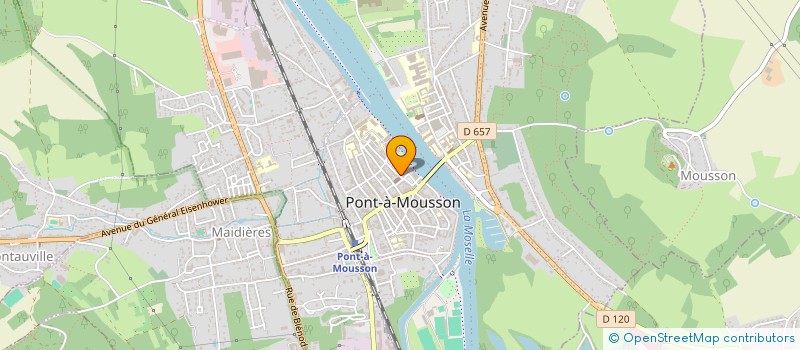 localisation de l'entreprise CTRE COM ACTION SOCIALE PONT A MOUSSON à PONT-A-MOUSSON