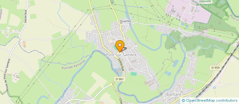 localisation de l'entreprise CTRE COM ACTION SOCIALE PONT SUR SAMBRE  PONT-SUR-SAMBRE