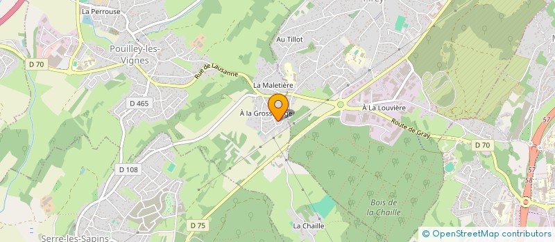 localisation de l'entreprise CTRE COM ACTION SOCIALE POUILLEY LES VIG à POUILLEY-LES-VIGNES