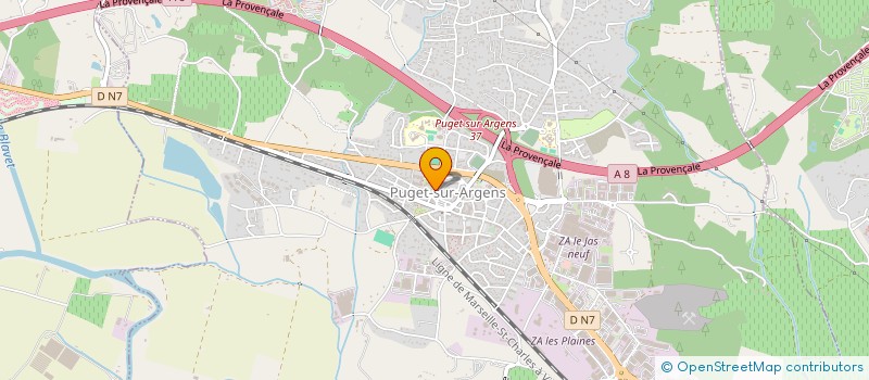 localisation de l'entreprise CTRE COM ACTION SOCIALE PUGET SUR ARGENS à PUGET-SUR-ARGENS