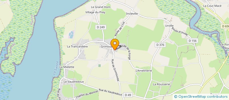 localisation de l'entreprise CTRE COM ACTION SOCIALE REGNEVILLE S-MER  REGNEVILLE-SUR-MER