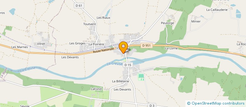localisation de l'entreprise CTRE COM ACTION SOCIALE RUFFEC à RUFFEC