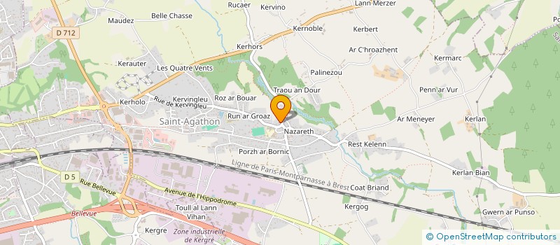 localisation de l'entreprise CTRE COM ACTION SOCIALE SAINT AGATHON à SAINT-AGATHON