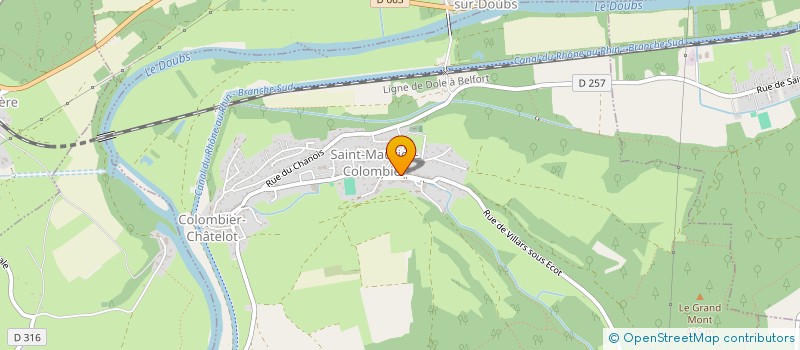 localisation de l'entreprise CTRE COM ACTION SOCIALE SAINT MAURI COLO  SAINT-MAURICE-COLOMBIER