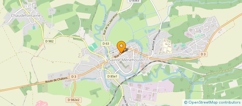 localisation de l'entreprise CTRE COM ACTION SOCIALE SAINTE-MENEHOULD à SAINTE-MENEHOULD