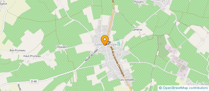 localisation de l'entreprise CTRE COM ACTION SOCIALE SALLES D'ANGLE  SALLES-D'ANGLES