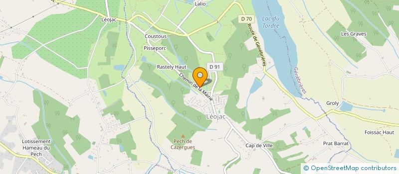 localisation de l'entreprise CTRE COM ACTION SOCIALE SALVETAT BELMONT  LA SALVETAT-BELMONTET