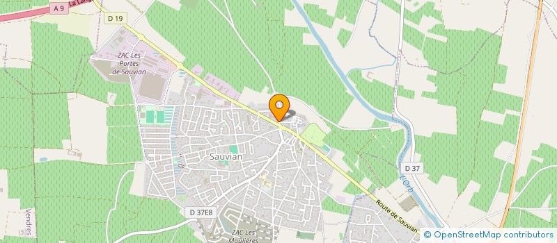 localisation de l'entreprise CTRE COM ACTION SOCIALE SAUVIAN à SAUVIAN