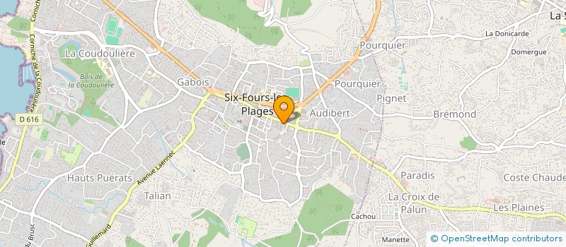 localisation de l'entreprise CTRE COM ACTION SOCIALE SIX FOURS PLAGES à SIX-FOURS-LES-PLAGES