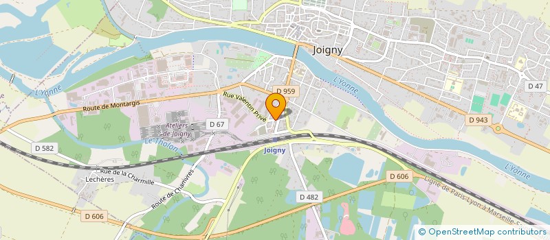 localisation de l'entreprise CTRE COM ACTION SOCIALE ST AUBIN-YONNE  SAINT-AUBIN-SUR-YONNE