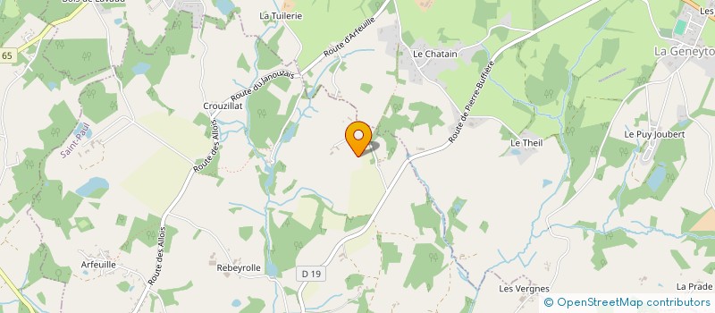 localisation de l'entreprise CTRE COM ACTION SOCIALE ST BONNET BRIANC  SAINT-BONNET-BRIANCE