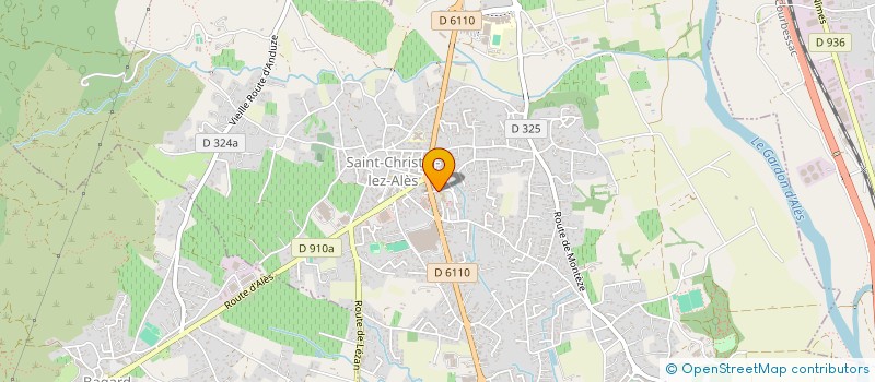 localisation de l'entreprise CTRE COM ACTION SOCIALE ST CHRISTOL ALES  SAINT-CHRISTOL-LEZ-ALES