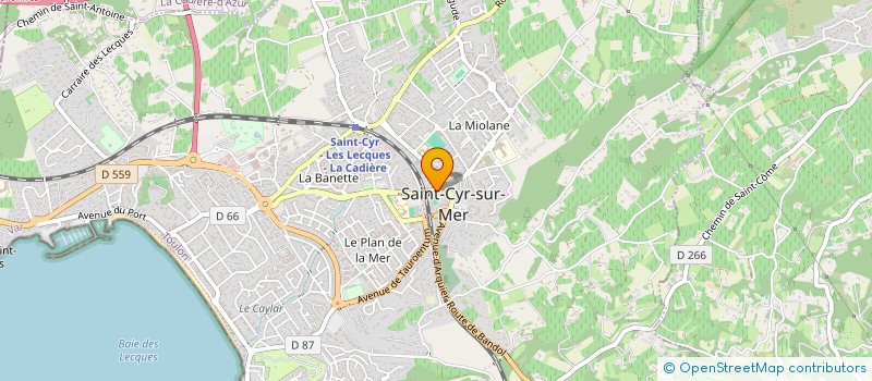 localisation de l'entreprise CTRE COM ACTION SOCIALE ST CYR SURMER à SAINT-CYR-SUR-MER