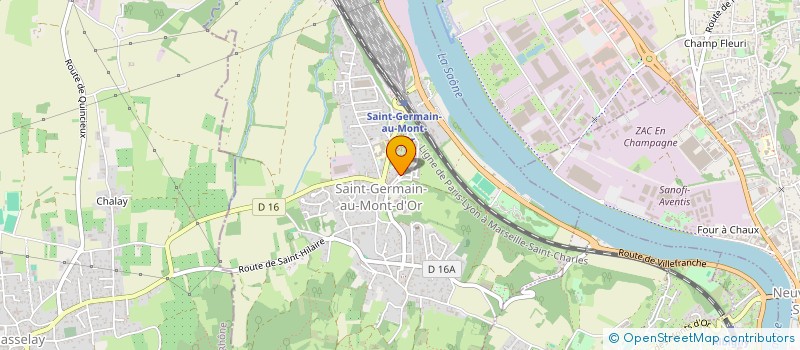 localisation de l'entreprise CTRE COM ACTION SOCIALE ST GERMAIN MONT  SAINT GERMAIN AU MONT D'OR