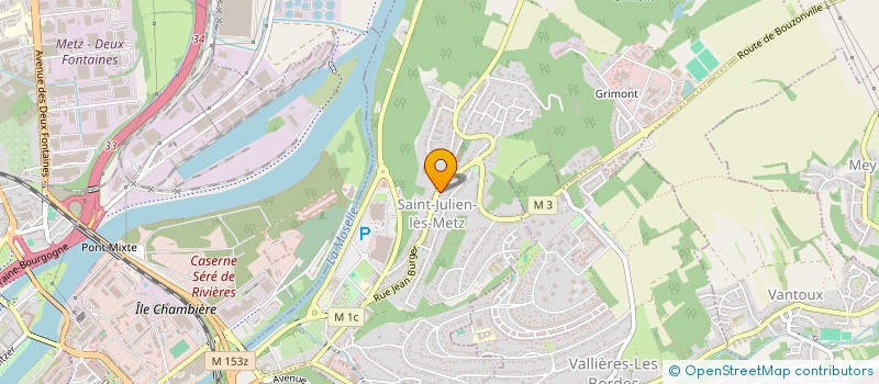 localisation de l'entreprise CTRE COM ACTION SOCIALE ST JULIEN METZ  SAINT-JULIEN-LES-METZ