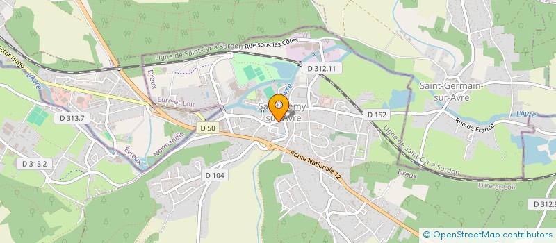 localisation de l'entreprise CTRE COM ACTION SOCIALE ST REMY SUR AVRE à SAINT-REMY-SUR-AVRE
