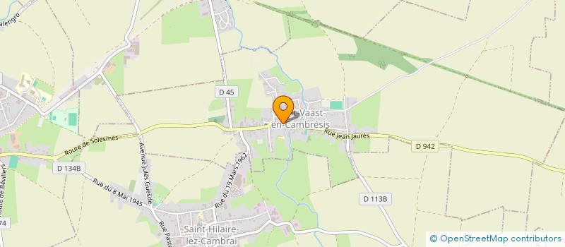 localisation de l'entreprise CTRE COM ACTION SOCIALE ST VAAST EN CSIS  SAINT-VAAST-EN-CAMBRESIS