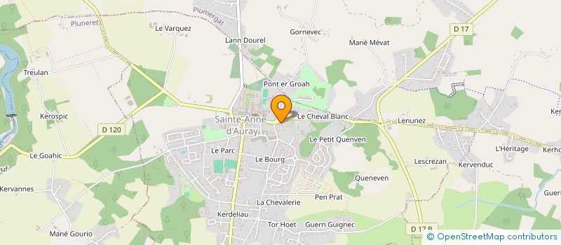 localisation de l'entreprise CTRE COM ACTION SOCIALE STE ANNE D AURAY  SAINTE-ANNE-D'AURAY