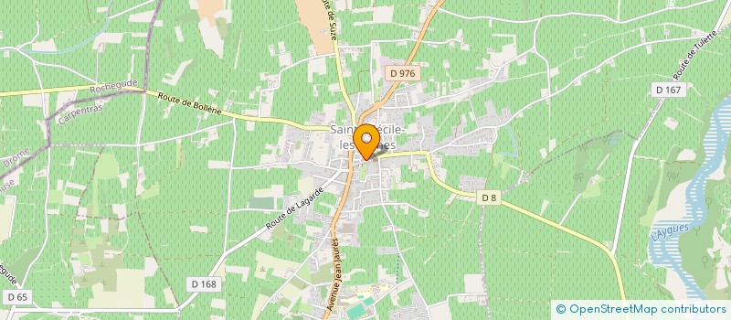 localisation de l'entreprise CTRE COM ACTION SOCIALE STE CECILE VIGNE  SAINTE-CECILE-LES-VIGNES