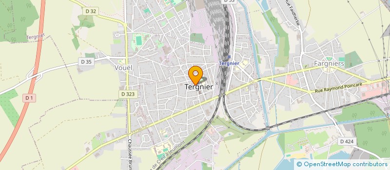 localisation de l'entreprise CTRE COM ACTION SOCIALE TERGNIER à TERGNIER