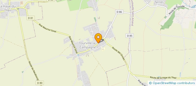 localisation de l'entreprise CTRE COM ACTION SOCIALE TOURVILLE LA CAM  TOURVILLE-LA-CAMPAGNE