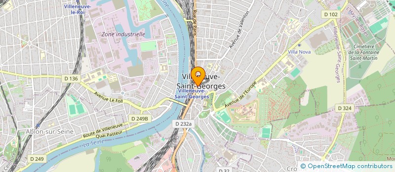 localisation de l'entreprise CTRE COM ACTION SOCIALE VILLENEUVE ST GE à VILLENEUVE-SAINT-GEORGES