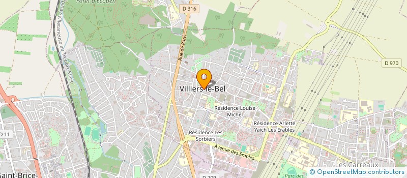 localisation de l'entreprise CTRE COM ACTION SOCIALE VILLIERS LE BEL  VILLIERS-LE-BEL
