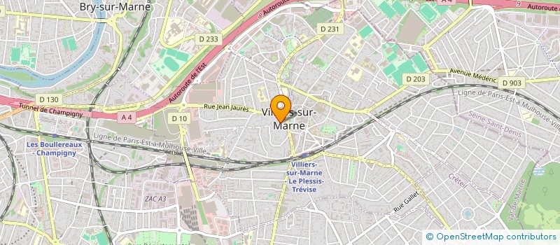 localisation de l'entreprise CTRE COM ACTION SOCIALE VILLIERS SUR MAR à VILLIERS-SUR-MARNE