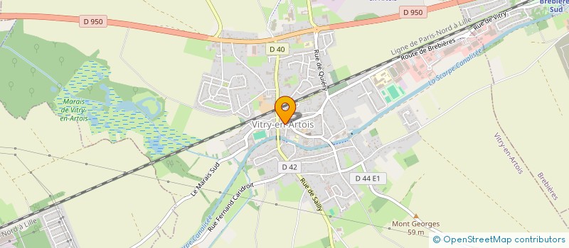 localisation de l'entreprise CTRE COM ACTION SOCIALE VITRY EN ARTOIS  VITRY-EN-ARTOIS