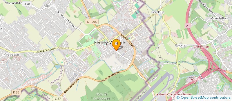 localisation de l'entreprise CTRE COM D'ACTION SOCIALE à FERNEY-VOLTAIRE