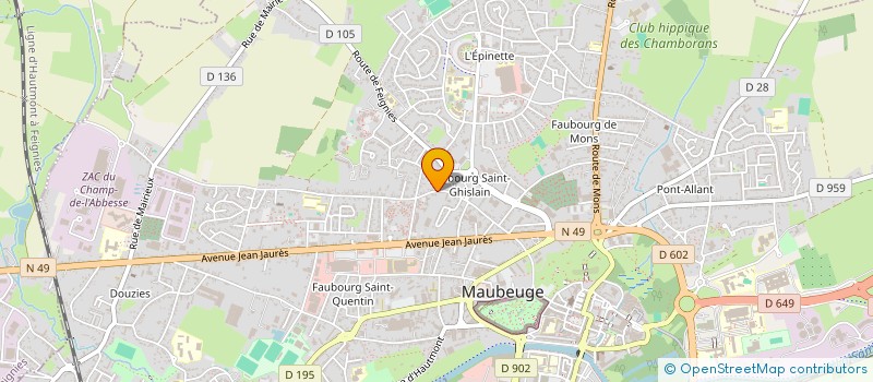localisation de l'entreprise CTRE COM D ACTION SOCIALE D ELESMES à ELESMES