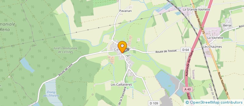 localisation de l'entreprise CTRE COM D ACTION SOCIALE DE MARLIEUX à MARLIEUX