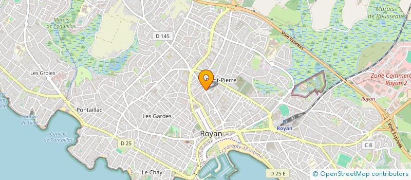 localisation de l'entreprise CTRE COM D'ACTION SOCIALE DE ROYAN à ROYAN