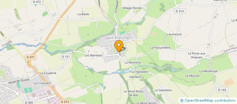 localisation de l'entreprise CTRE COMMUNAL ACTION SOCIALE  SAINT-PLANCHERS