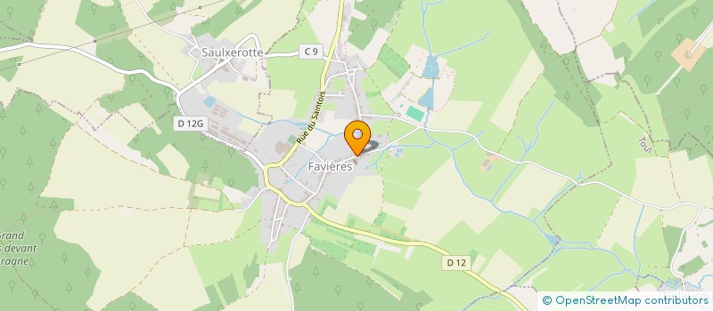 localisation de l'entreprise CTRE COMMUNAL ACTION SOCIALE FAVIERES à FAVIERES