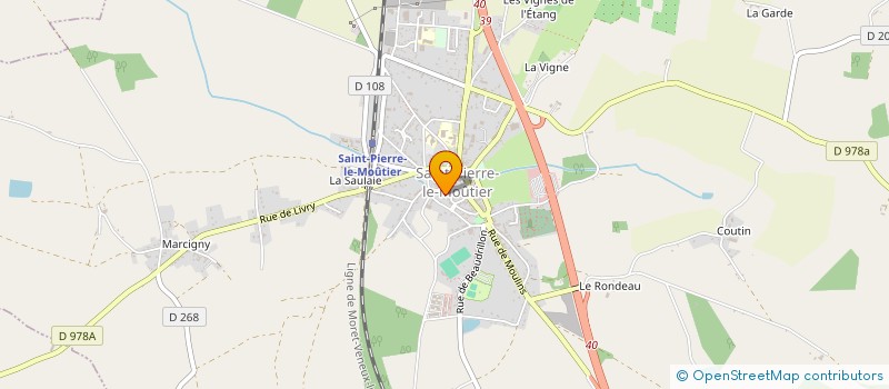localisation de l'entreprise CTRE COMMUNAL ACTION SOCIALE SAINT PIERRE LE MOUTIER à SAINT-PIERRE-LE-MOUTIER