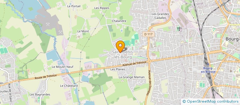 localisation de l'entreprise CTRE COMMUNAL D ACTION SOCIALE à SAINT-DENIS-LES-BOURG