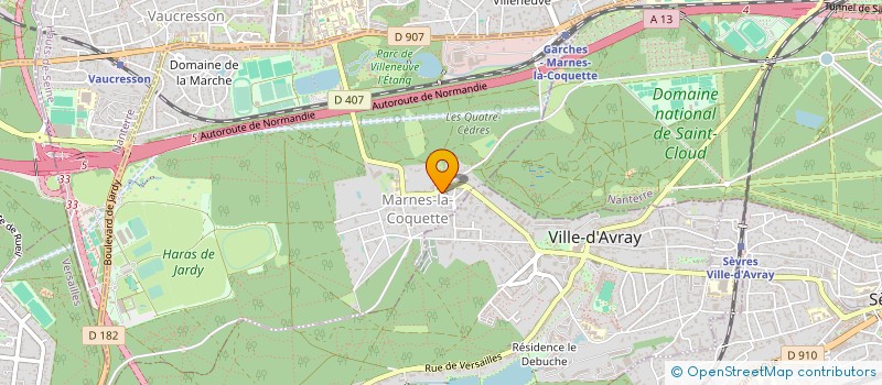 localisation de l'entreprise CTRE COMMUNAL D'ACTION SOCIALE à MARNES-LA-COQUETTE