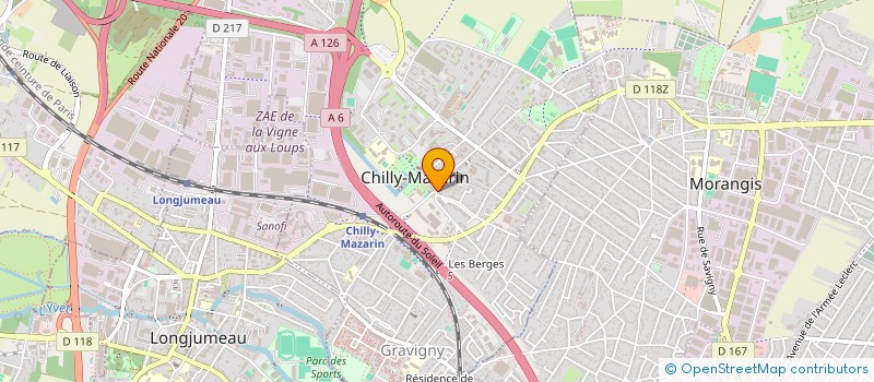 localisation de l'entreprise CTRE COMMUNAL D'ACTION SOCIALE DE CHILLY à CHILLY-MAZARIN