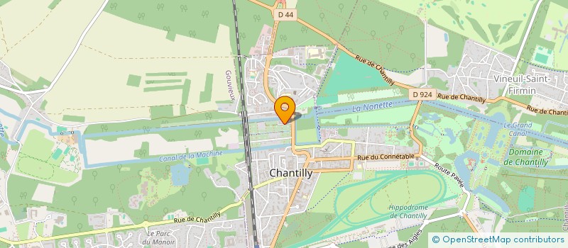 localisation de l'entreprise CTRE CONTROLE TECH CANTILIEN C.C.T.C  CHANTILLY